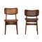 Baxton Studio Tafari Mid-Century Modern Walnut Brown Finished Wood and Rattan 2-Piece Dining Chair Set 239-2PC-13414-ZORO - alternate 4